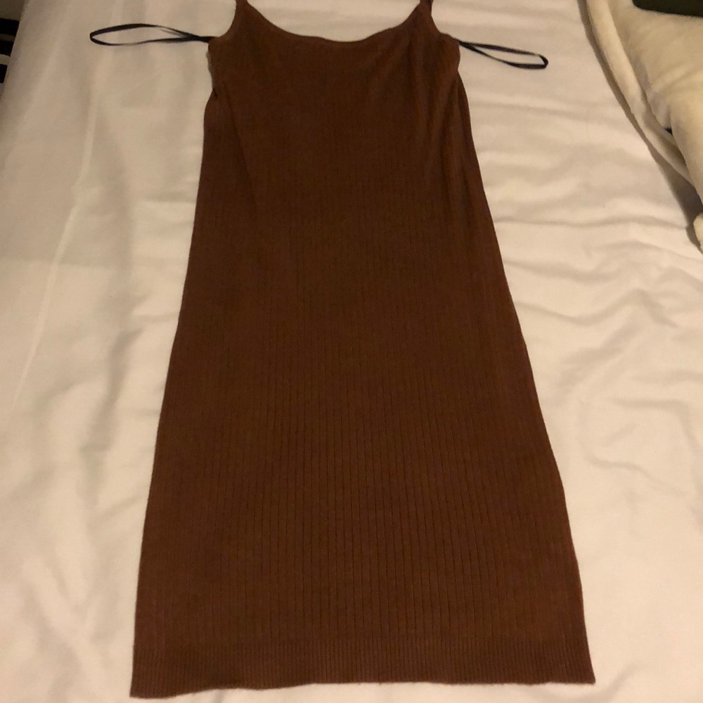 Forever 21 / F21 cognac brown fitted dress